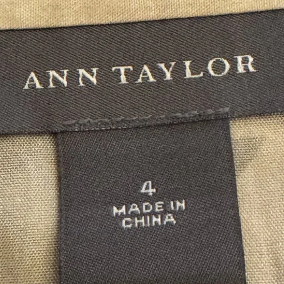 Beautiful! Ann Taylor Black & Cream Abstract Print A-Line Skirt Size 4 - Picture 3 of 8